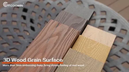 2019 nouvelles bordures de revêtement de sol composite en bois polymère WPC pour platelage extérieur de style